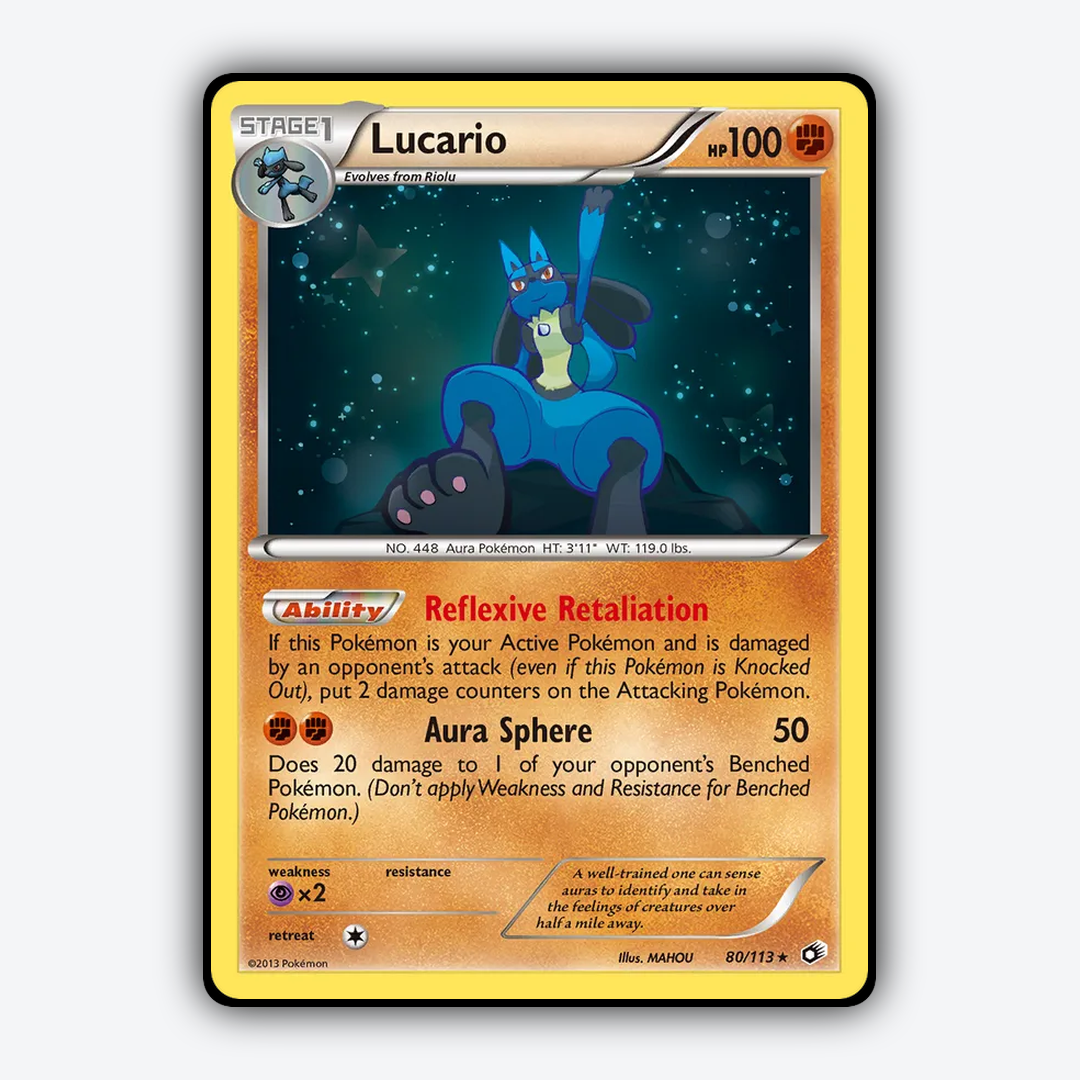 Lucario 080/113 - Legendary Treasures Set - Card Rug