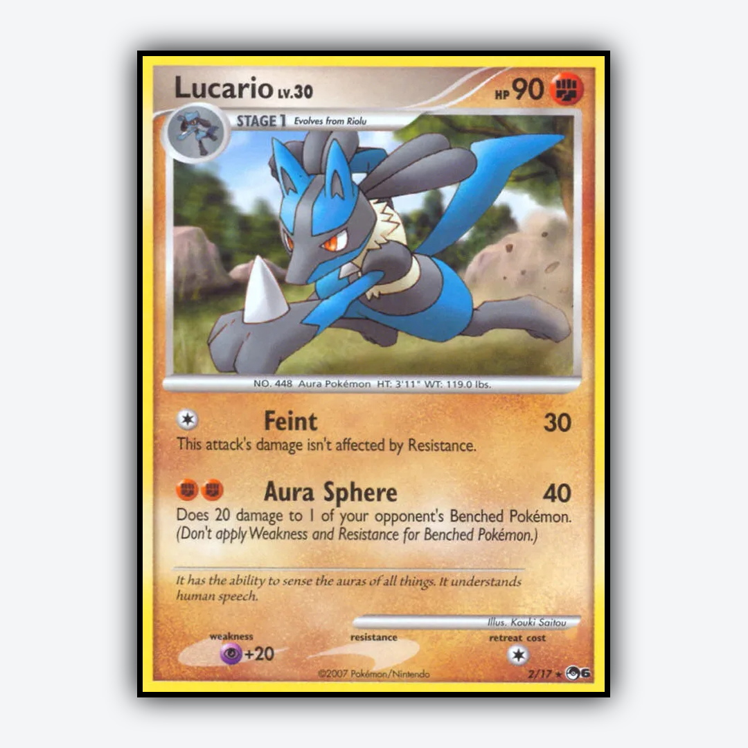 Lucario 002/17 - POP Series 6 Set - Card Rug