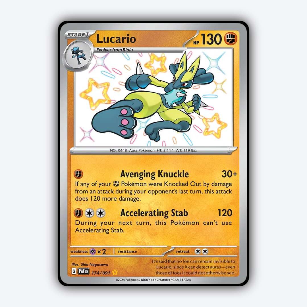 Lucario #174 - Paldean Fates Set - Card Rug