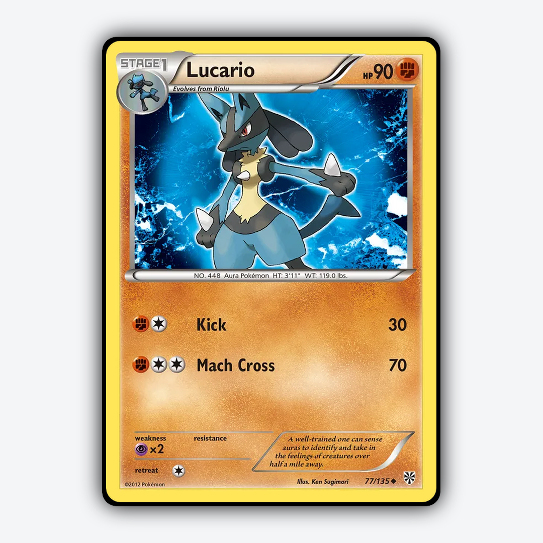 Lucario 077/135 - Plasma Storm Set - Card Rug