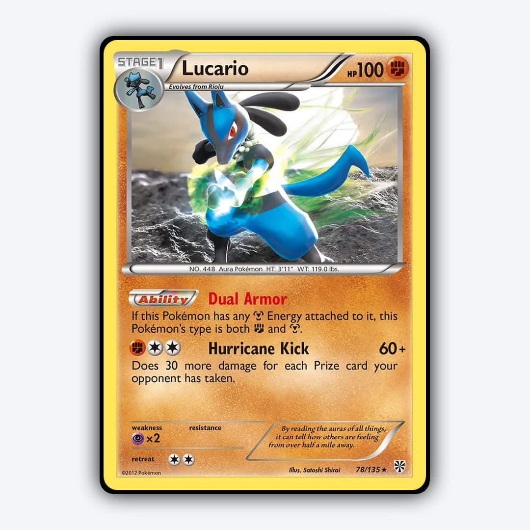 Lucario 078/135 - Plasma Storm Set - Card Rug