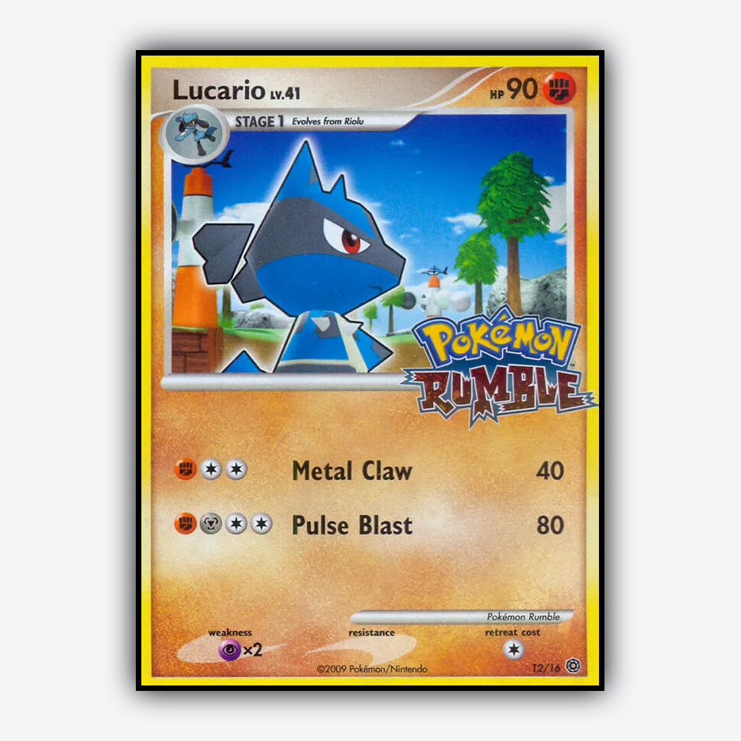 Lucario 012/16 - Pokémon Rumble Set - Card Rug