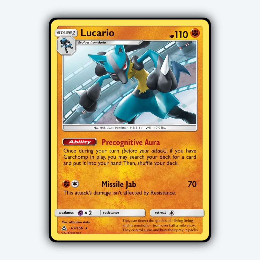 Lucario 067/156 - Ultra Prism Set - Card Rug