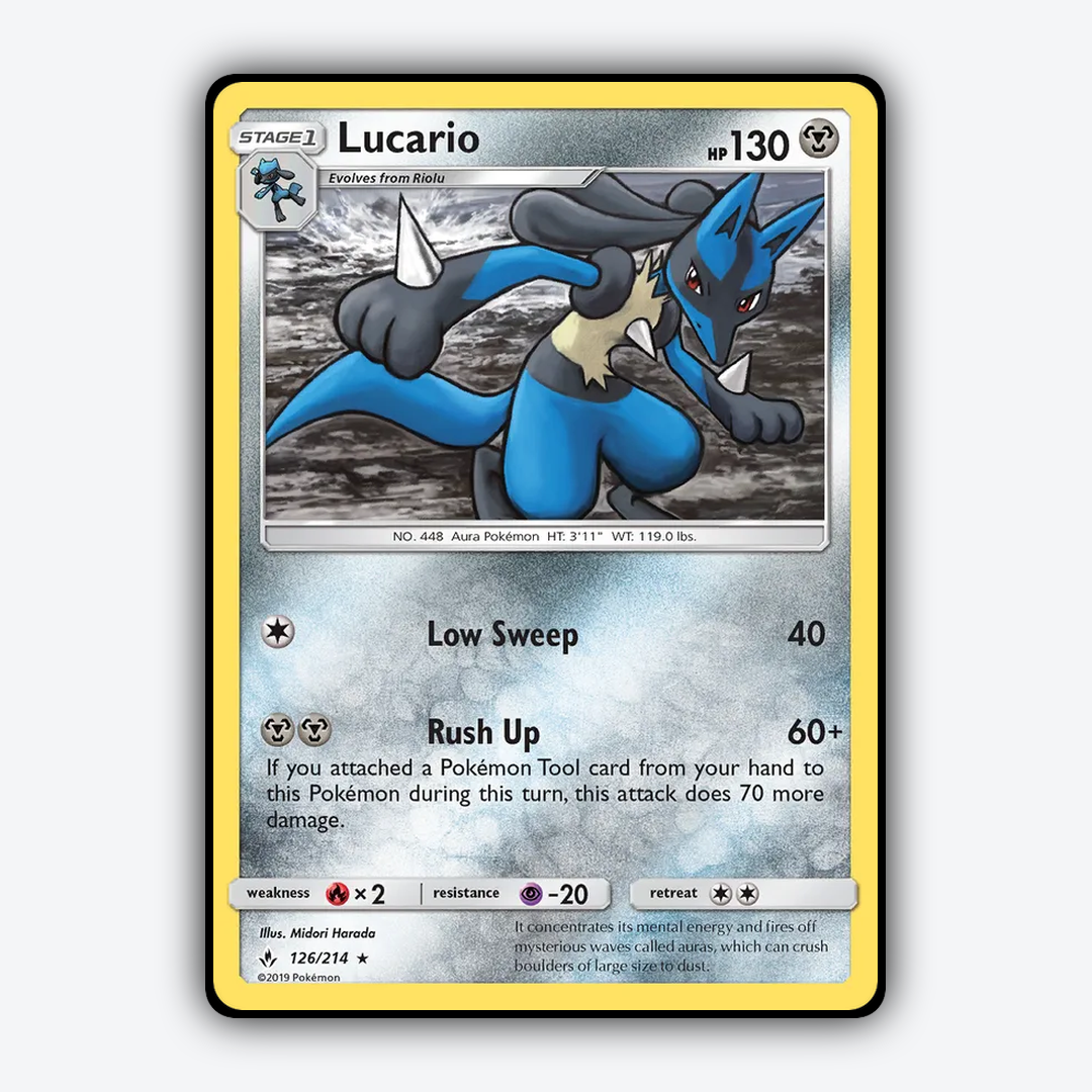 Lucario 126/214 - Unbroken Bonds Set - Card Rug