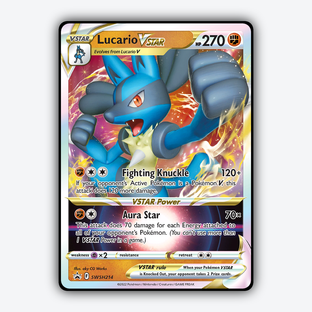 Lucario VSTAR #214 - SWSH Black Star Promos Set - Card Rug