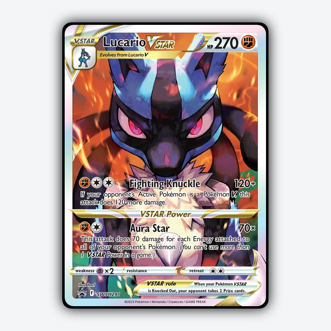 Lucario VSTAR #291 - SWSH Black Star Promos Set - Card Rug