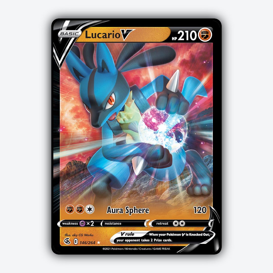 Lucario V 146/264 - Fusion Strike Set - Card Rug