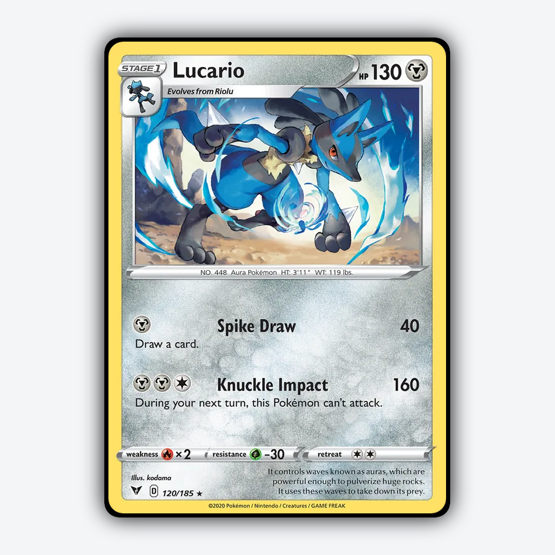Lucario 120/185 - Vivid Voltage Set - Card Rug