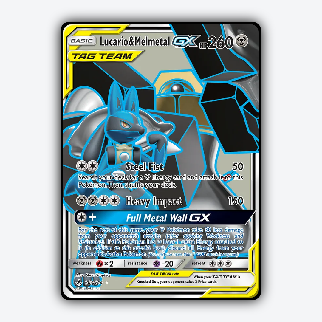 Lucario & Melmetal-GX 203/214 - Unbroken Bonds Set - Card Rug