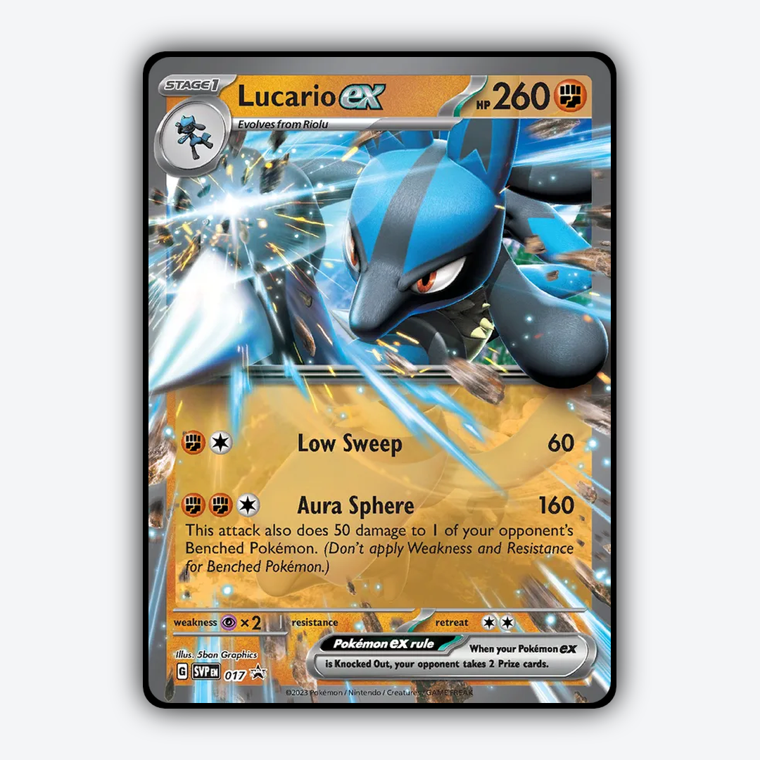 Lucario ex #17 - Scarlet & Violet Black Star Promos Set - Card Rug