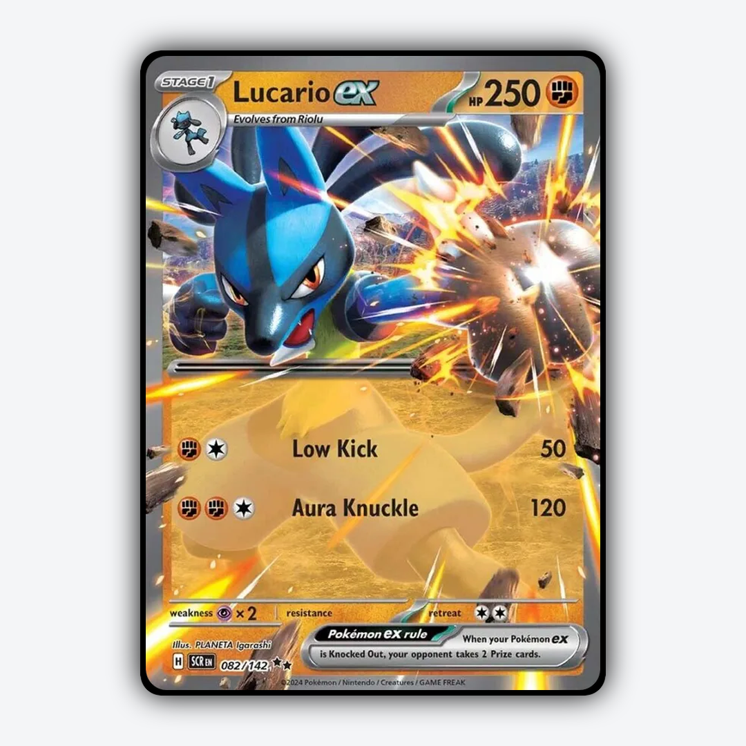 Lucario ex 082/142 - Stellar Crown Set - Card Rug