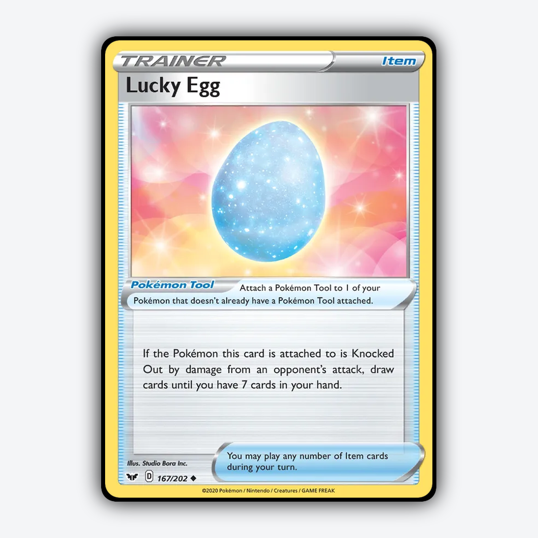 Lucky Egg 167/202 - Sword & Shield Set - Card Rug