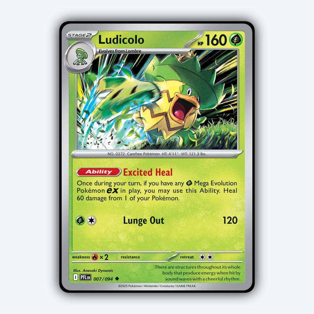 Ludicolo 007/094 - Phantasmal Flames Set - Card Rug