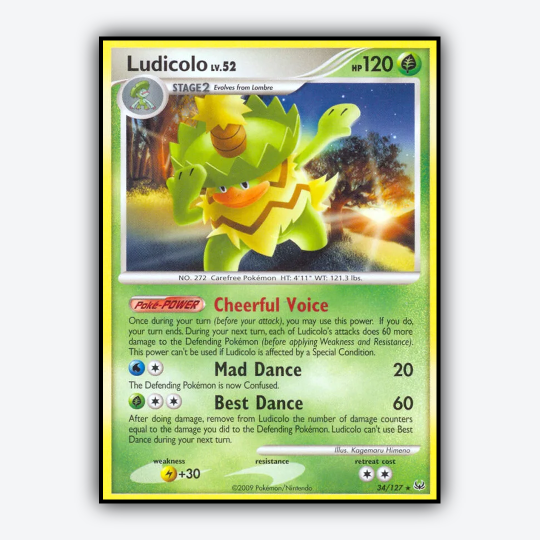 Ludicolo 034/127 - Platinum Set - Card Rug