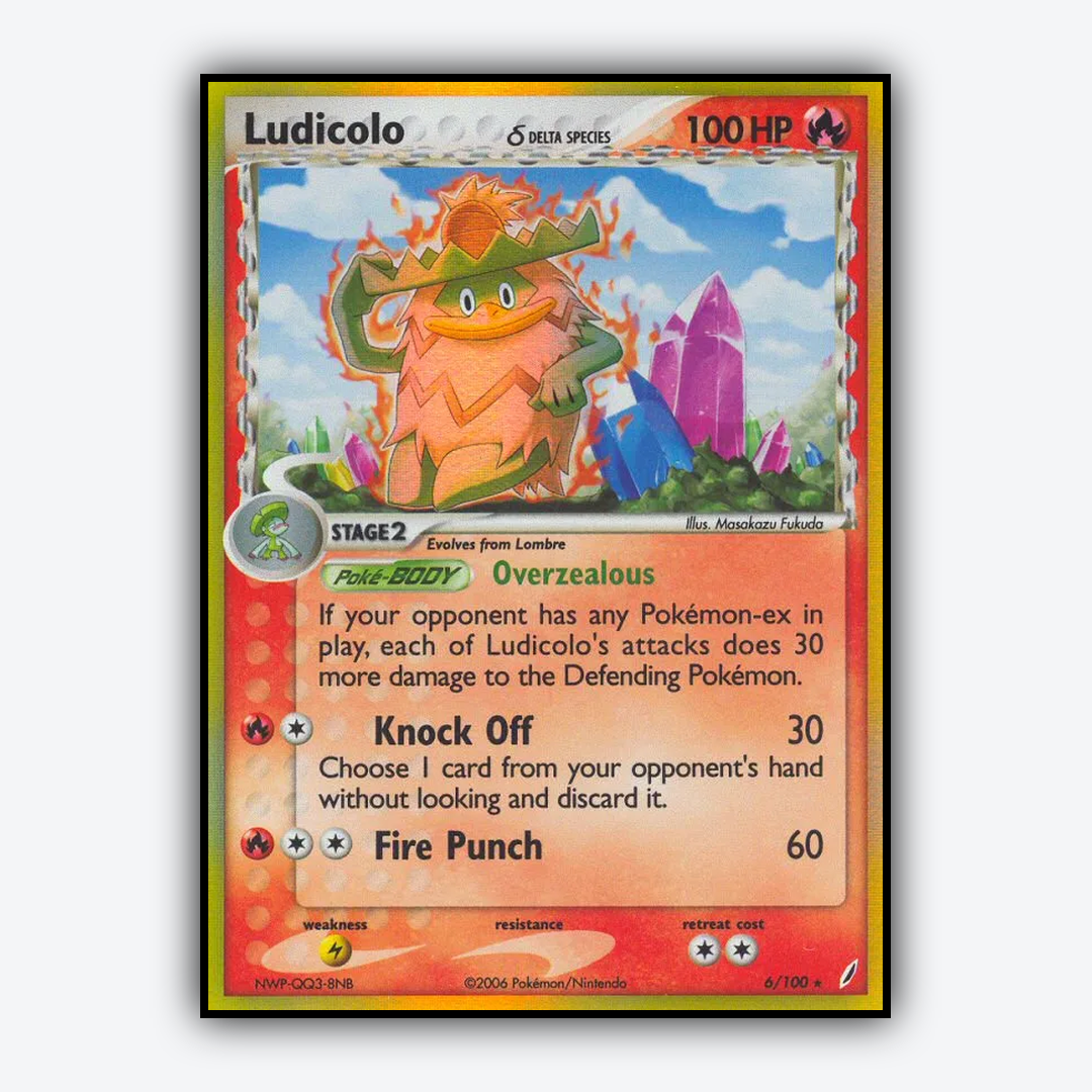 Ludicolo δ 006/100 - Crystal Guardians Set - Card Rug