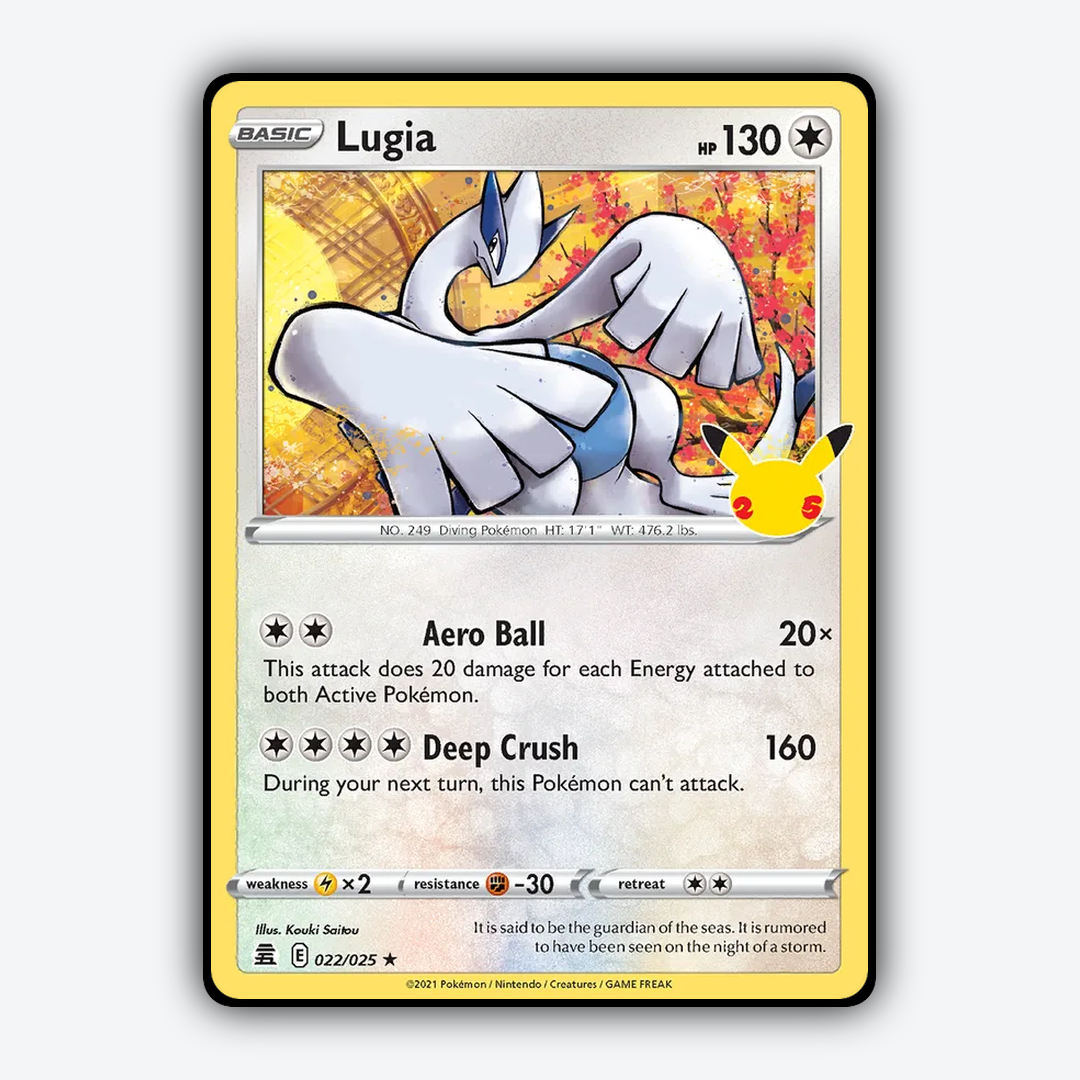 Lugia #22 - Celebrations Set - Card Rug