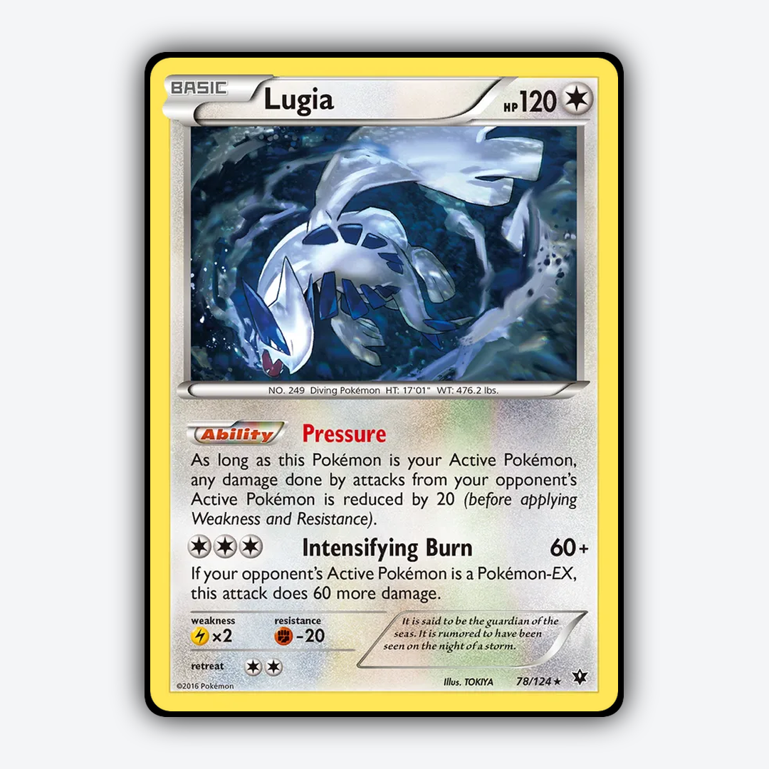 Lugia 078/124 - Fates Collide Set - Card Rug
