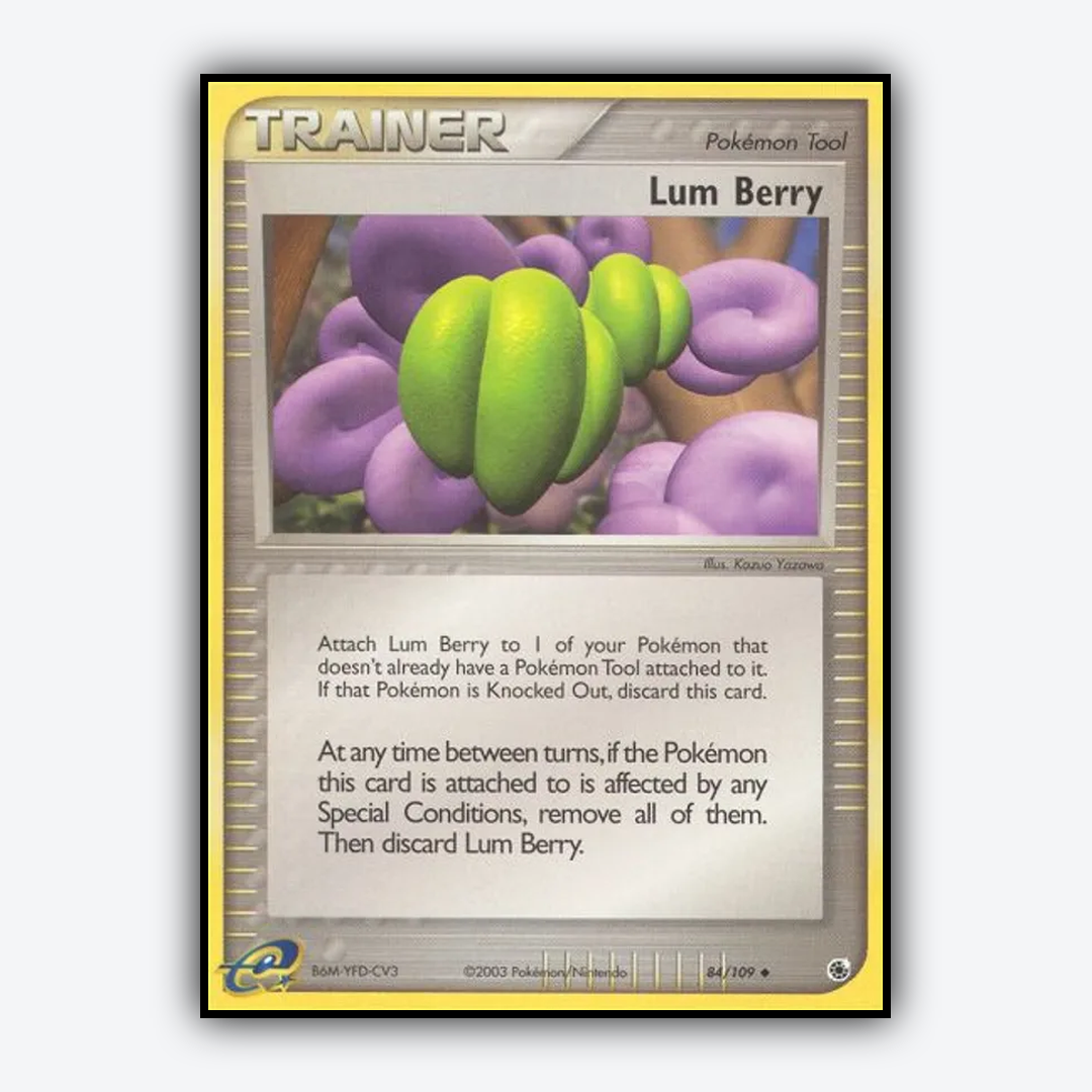 Lum Berry 084/109 - Ruby & Sapphire Set - Card Rug