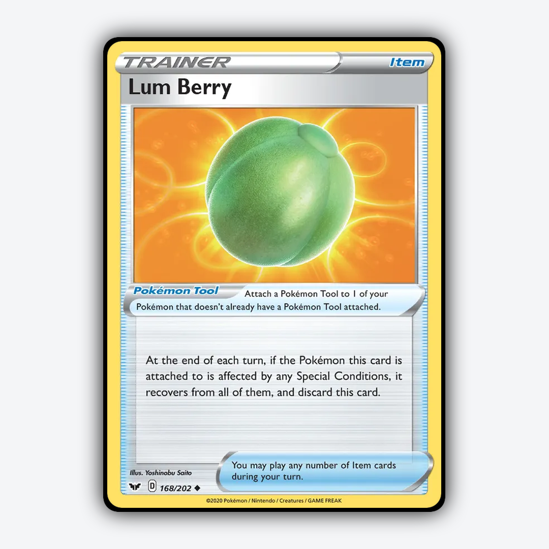 Lum Berry 168/202 - Sword & Shield Set - Card Rug