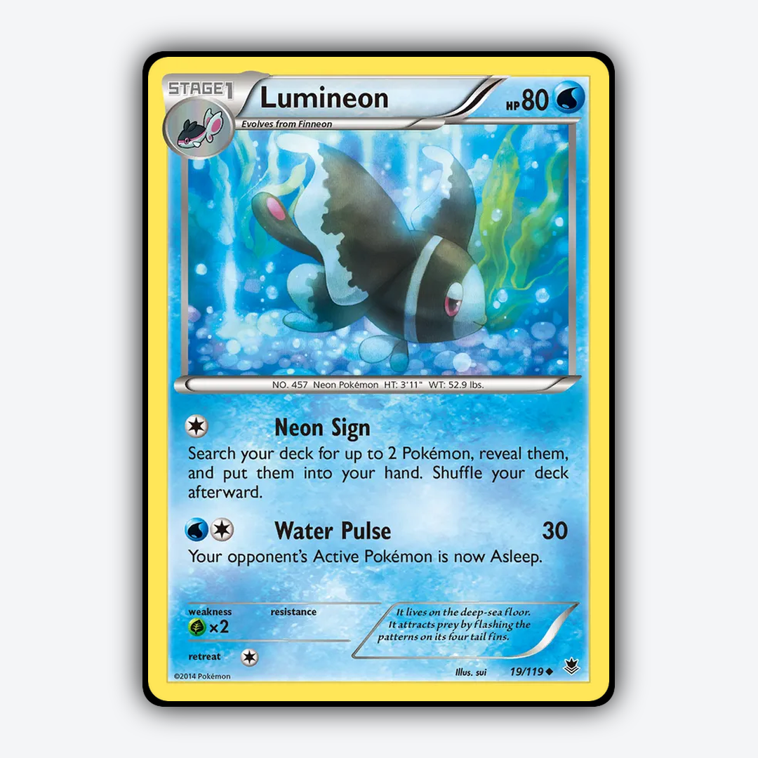 Lumineon 019/119 - Phantom Forces Set - Card Rug