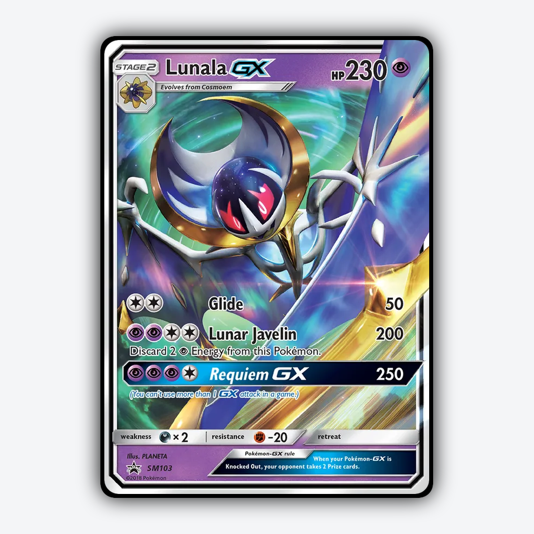 Lunala-GX #103 - SM Black Star Promos Set - Card Rug