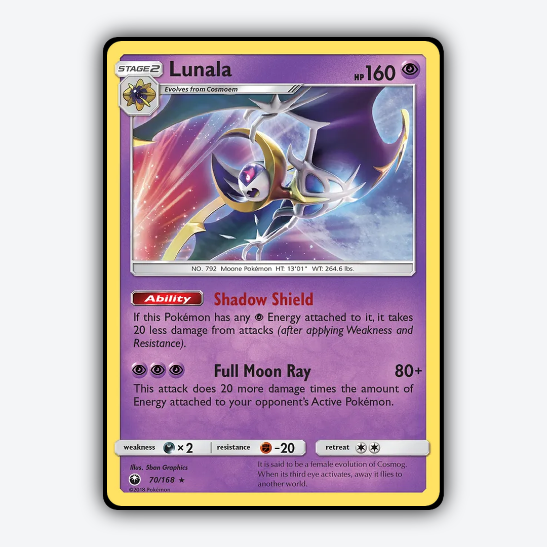 Lunala 070/168 - Celestial Storm Set - Card Rug