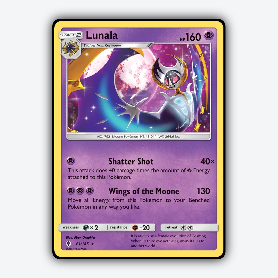 Lunala 061/145 - Guardians Rising Set - Card Rug