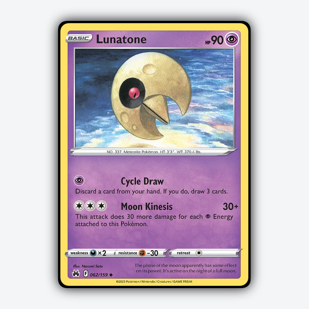 Lunatone 062/159 - Crown Zenith Set - Card Rug
