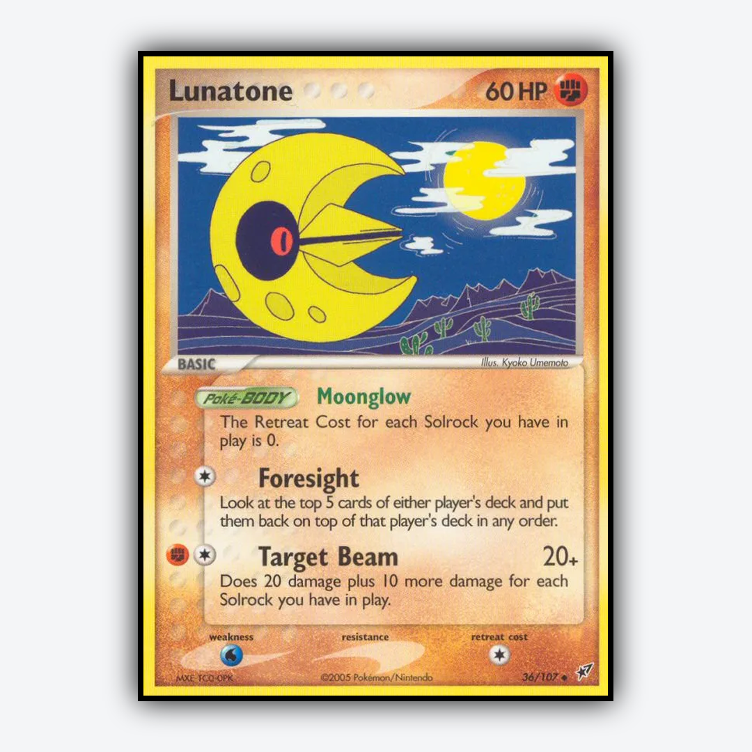 Lunatone 036/107 - Deoxys Set - Card Rug