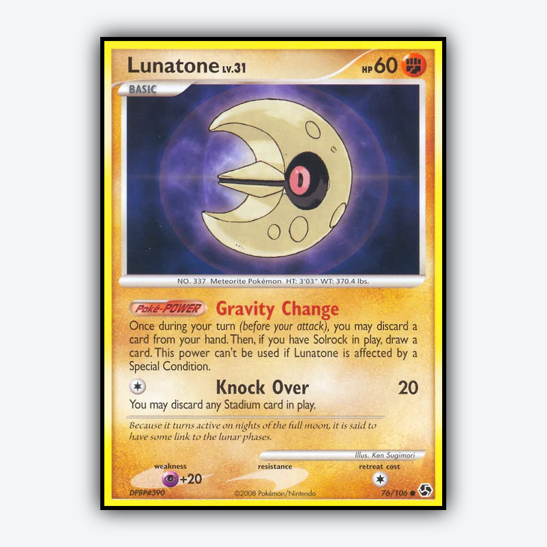 Lunatone 076/106 - Great Encounters Set - Card Rug