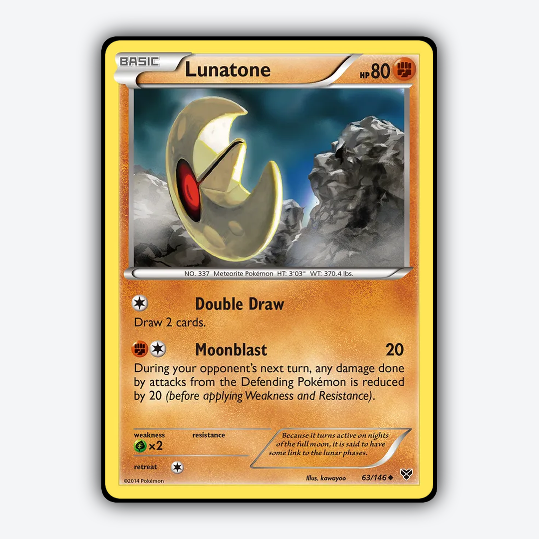 Lunatone 063/146 - XY Set - Card Rug