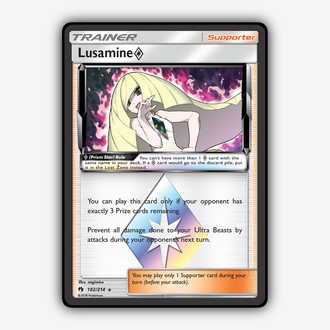 Lusamine ◇ 182/214 - Lost Thunder Set - Card Rug