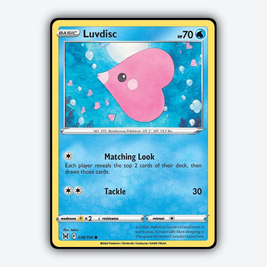 Luvdisc 038/196 - Lost Origin Set - Card Rug
