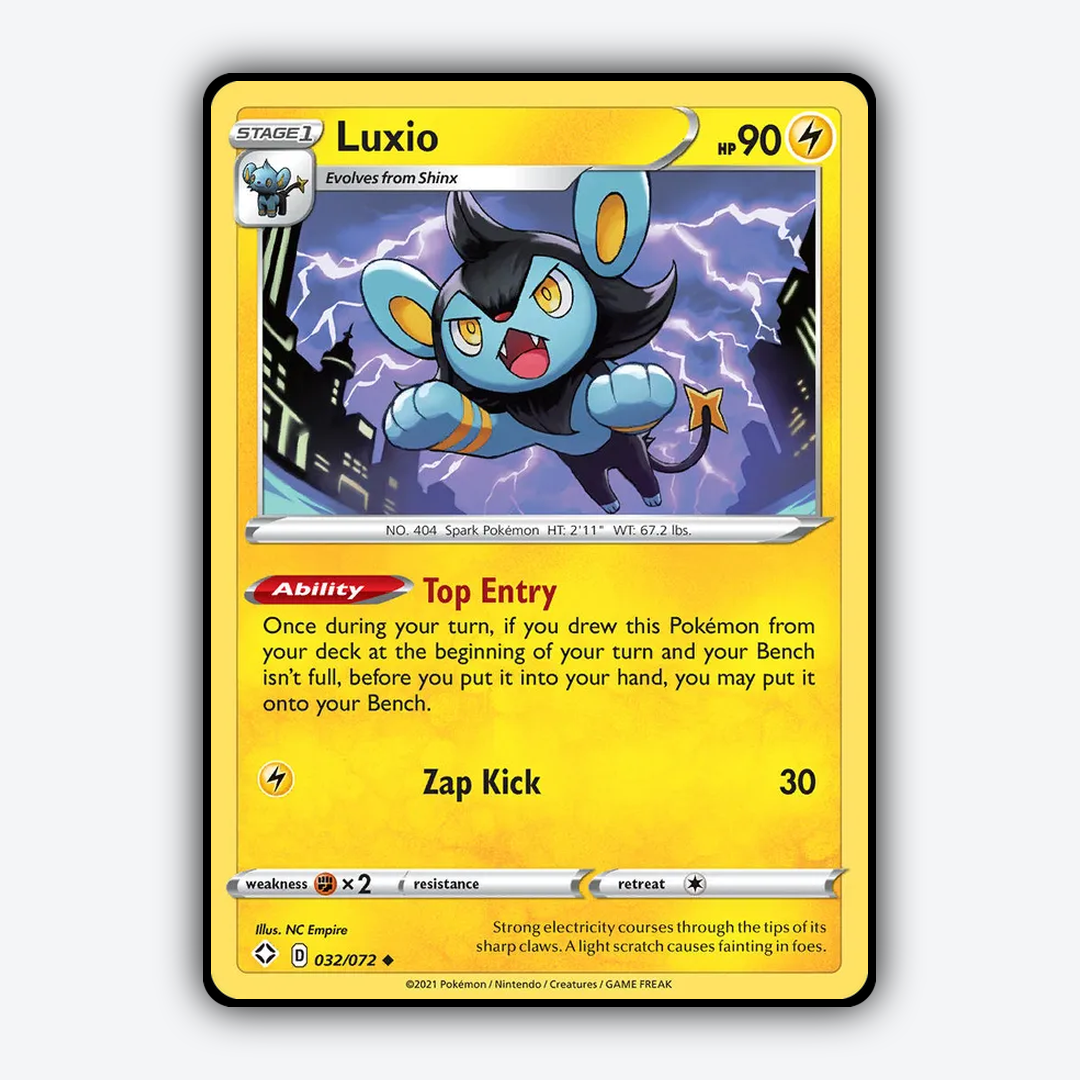 Luxio 032/72 - Shining Fates Set - Card Rug