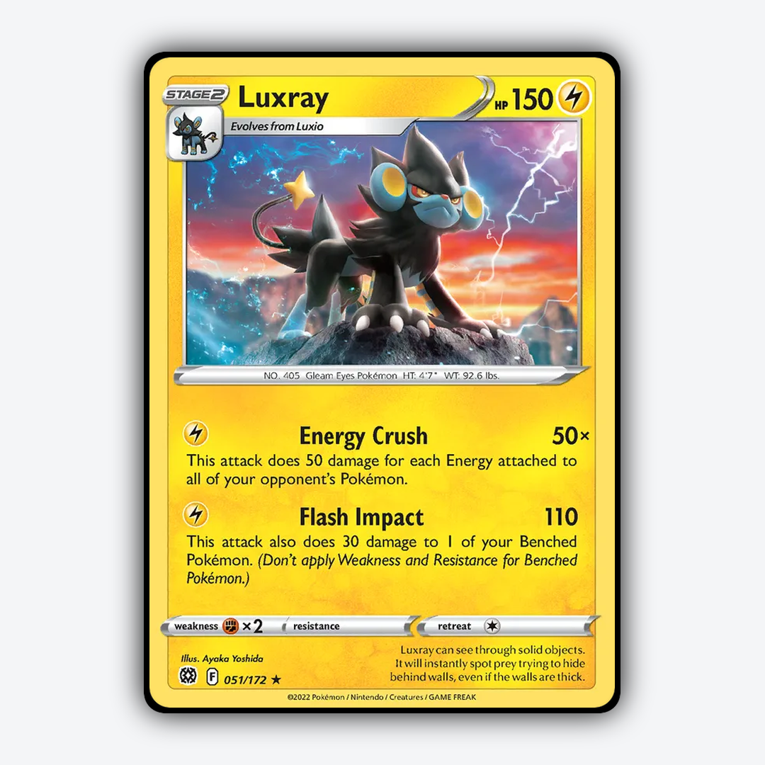Luxray 051/172 - Brilliant Stars Set - Card Rug