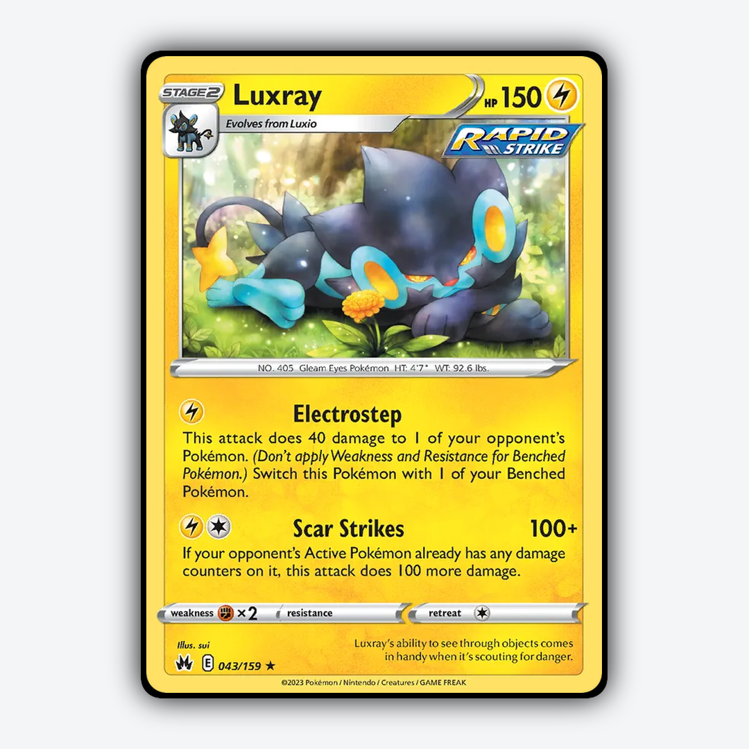 Luxray 043/159 - Crown Zenith Set - Card Rug
