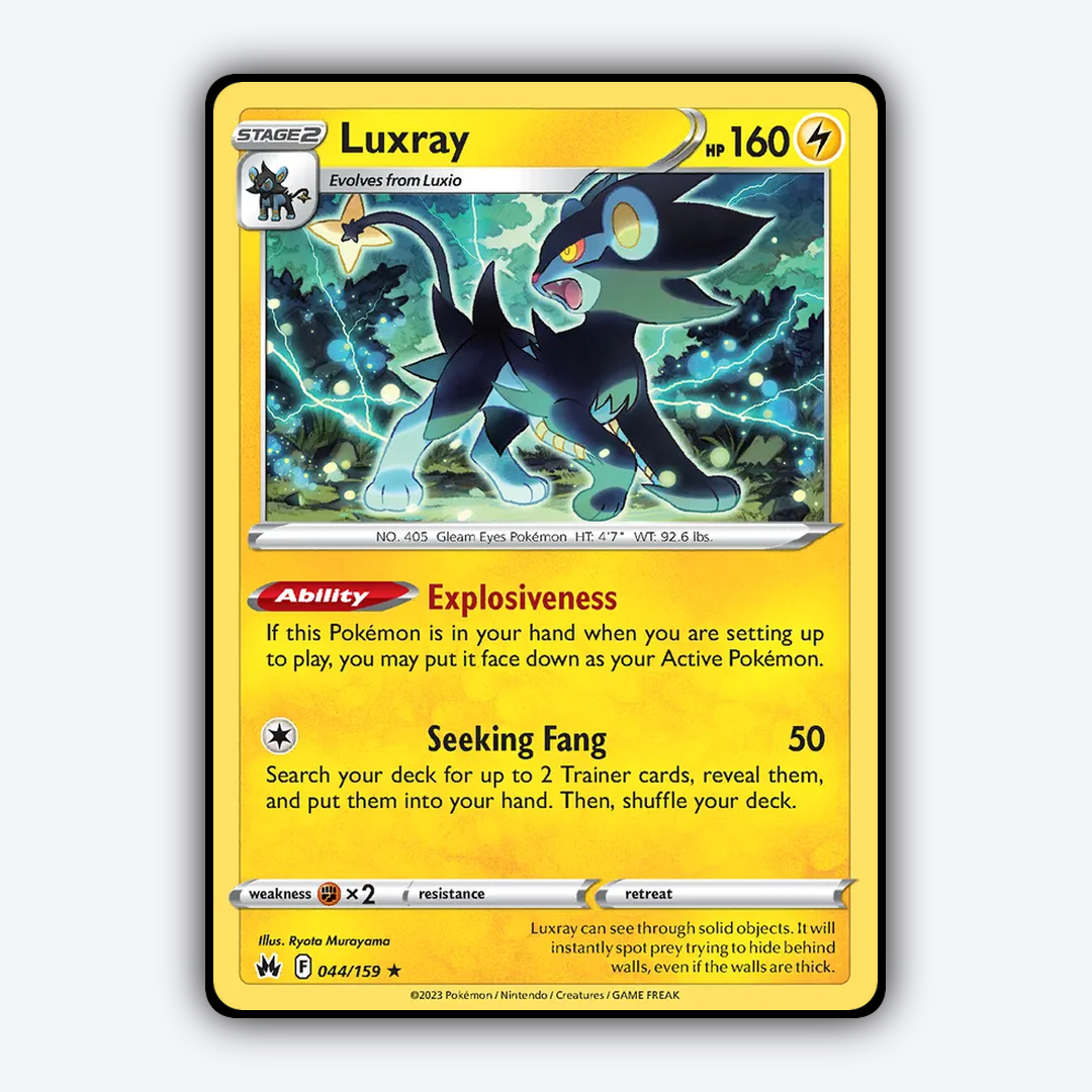 Luxray 044/159 - Crown Zenith Set - Card Rug