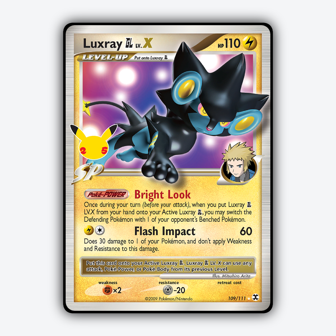 Luxray GL LV.X #109 - Celebrations: Classic Collection Set - Card Rug