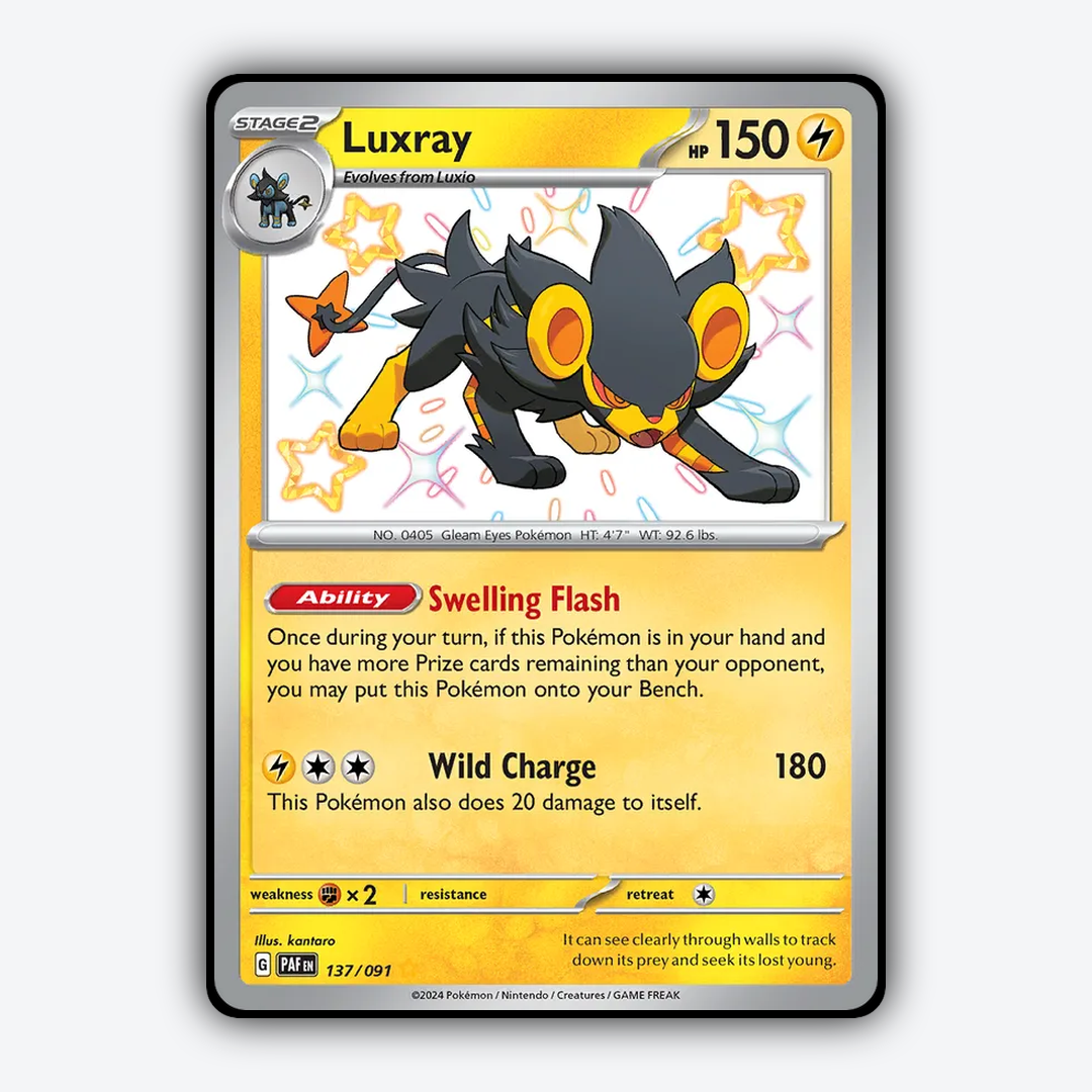 Luxray #137 - Paldean Fates Set - Card Rug