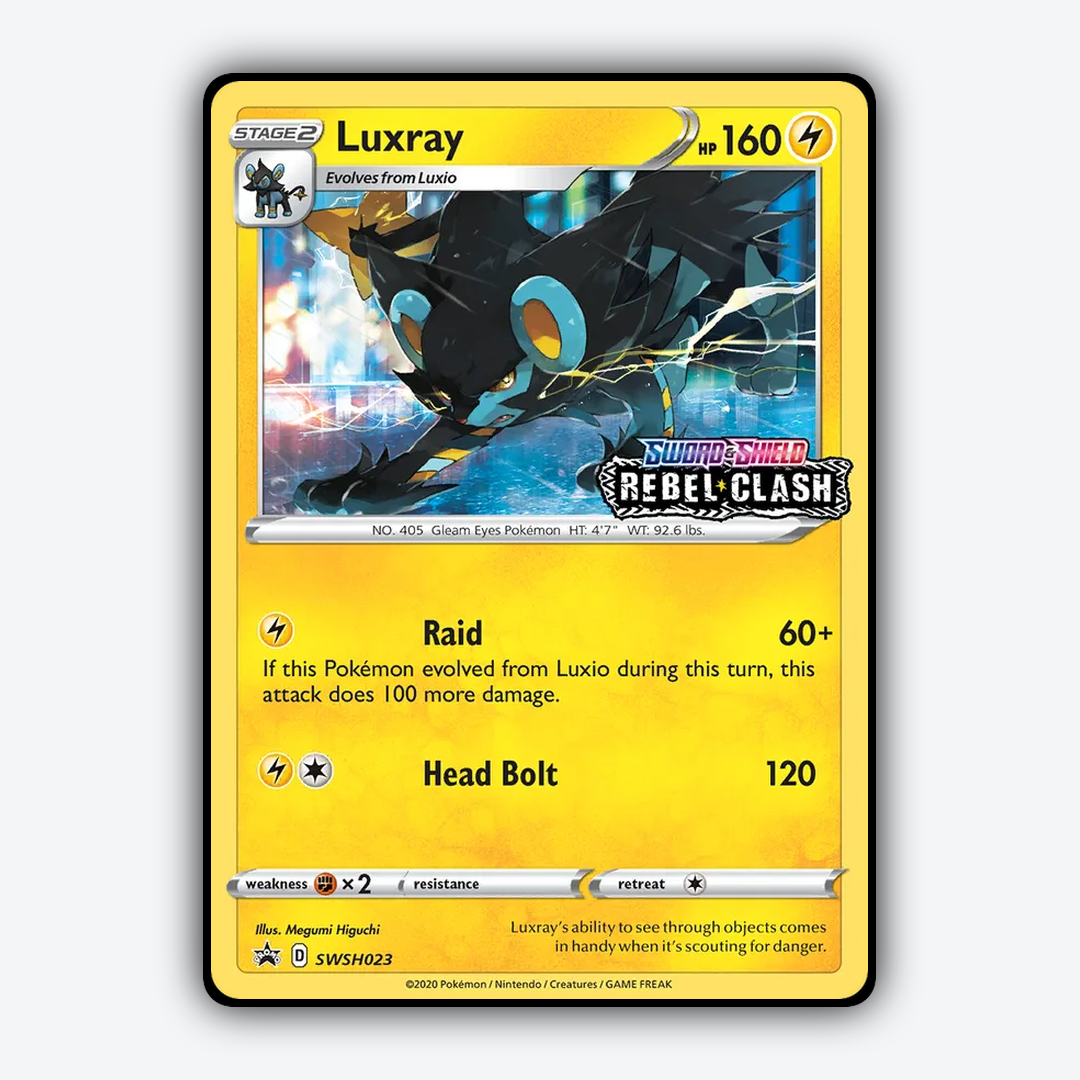 Luxray #23 - SWSH Black Star Promos Set - Card Rug