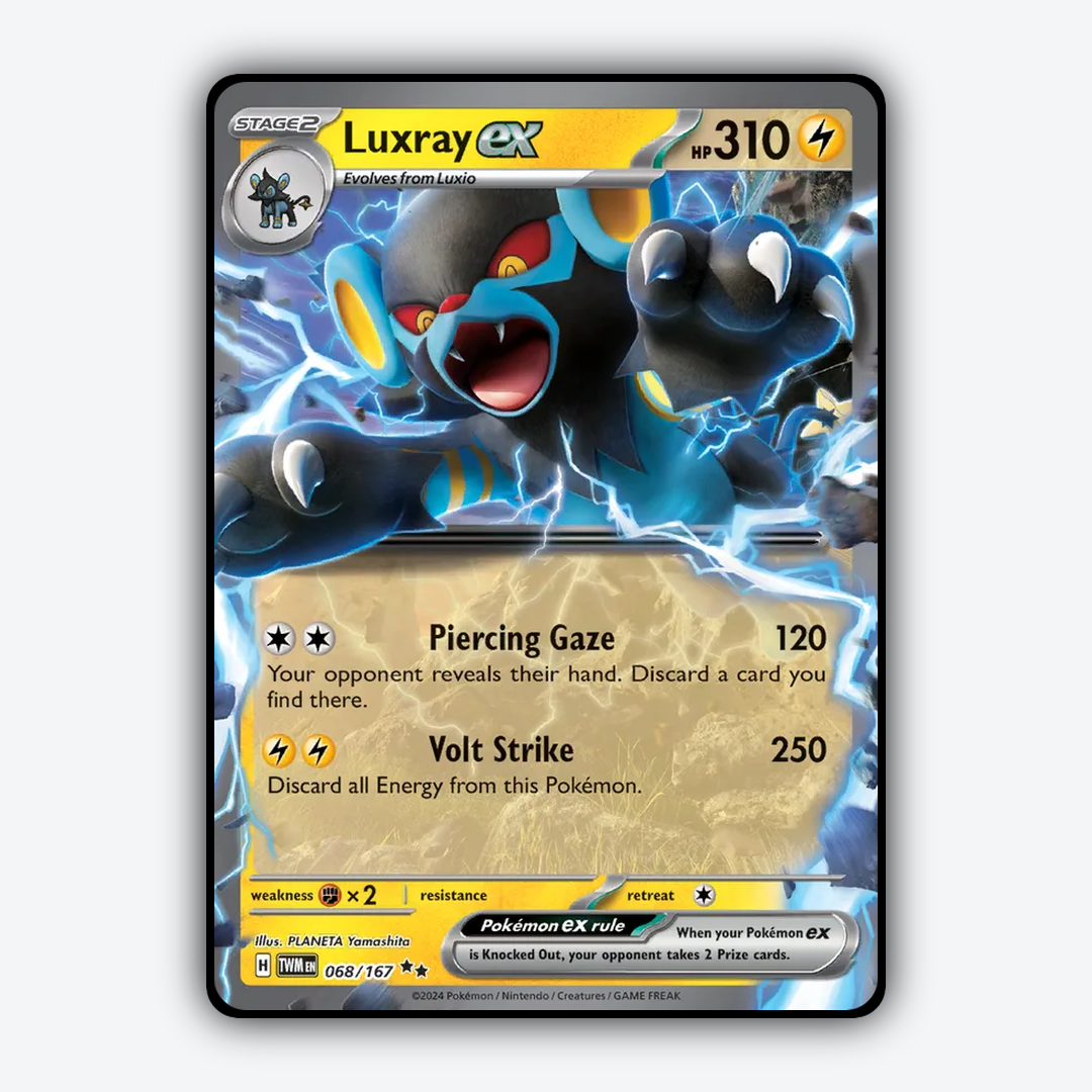 Luxray ex #68 - Twilight Masquerade Set - Card Rug