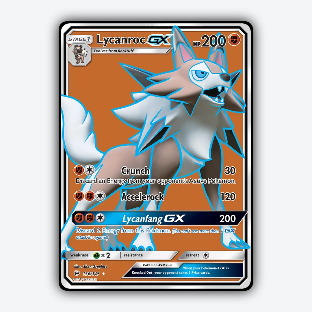 Lycanroc-GX 136/147 - Burning Shadows Set - Card Rug