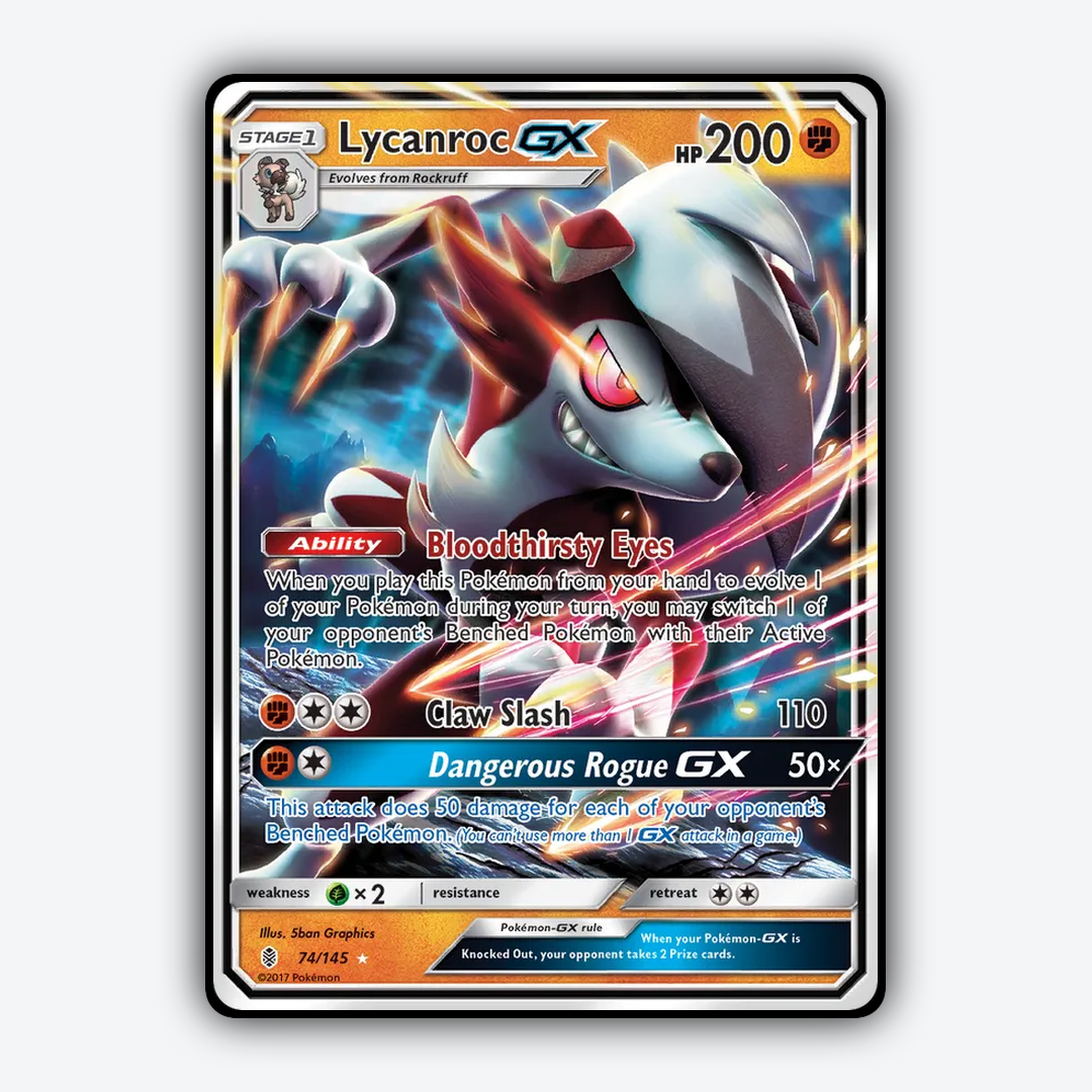 Lycanroc-GX 074/145 - Guardians Rising Set - Card Rug