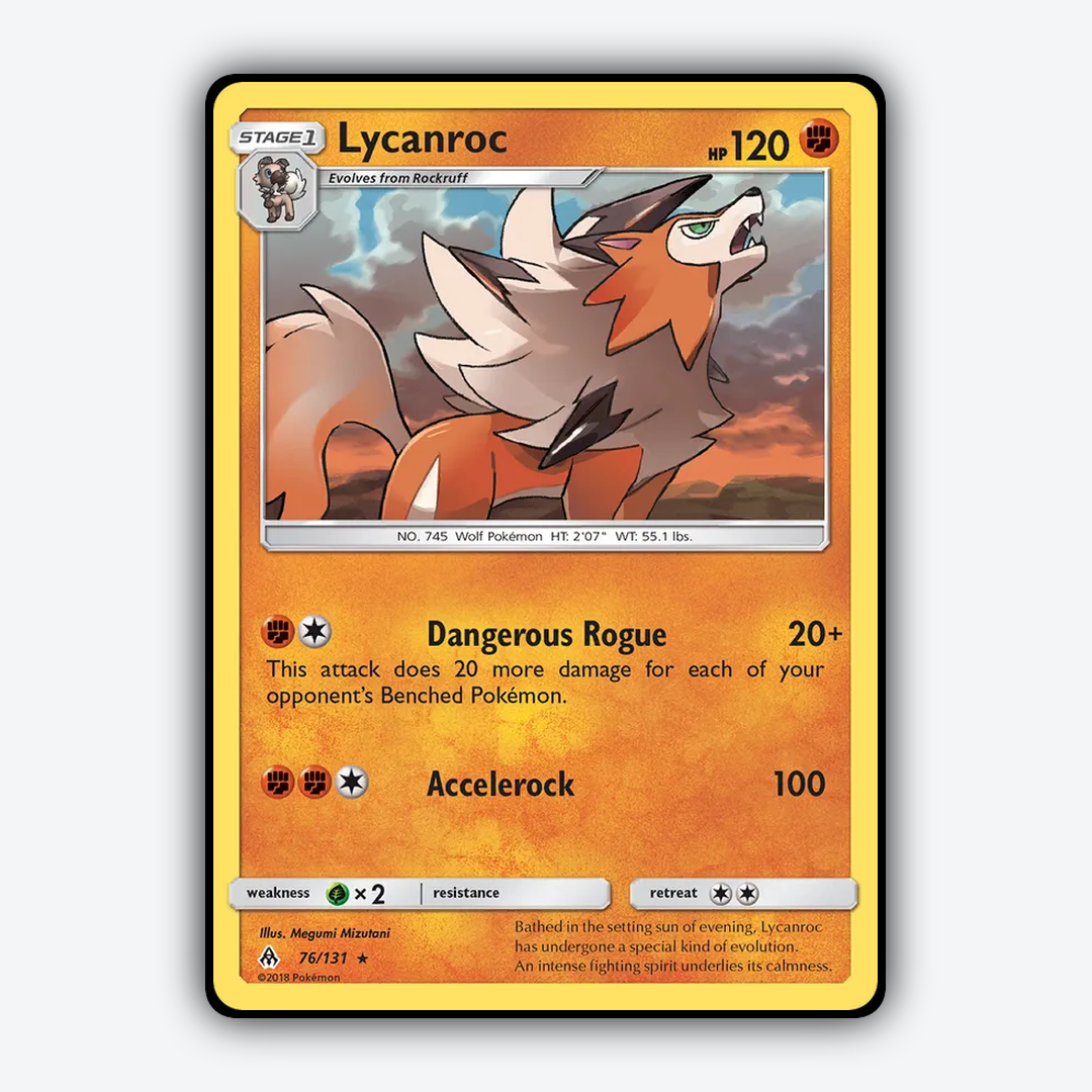 Lycanroc 076/131 - Forbidden Light Set - Card Rug