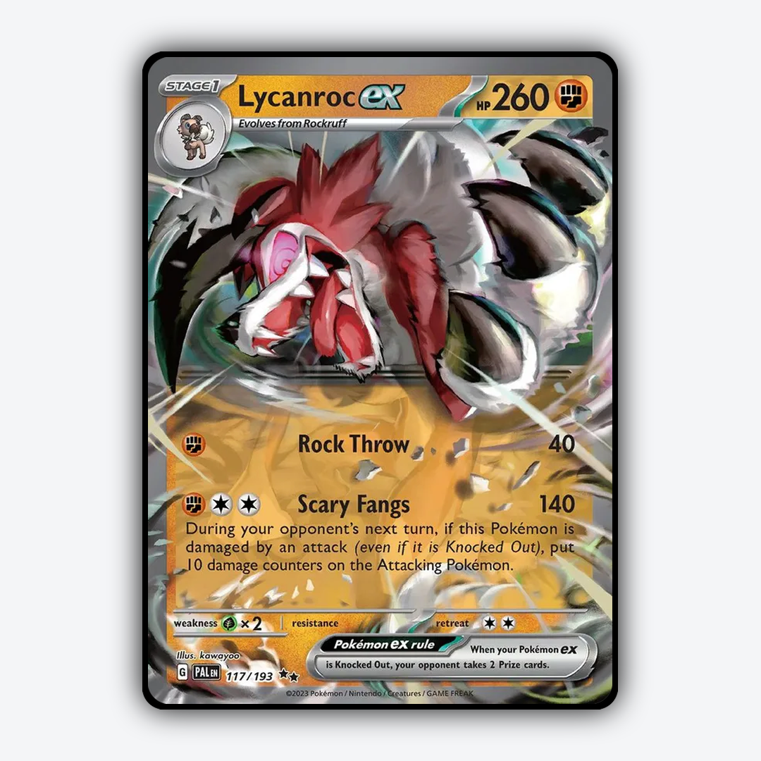 Lycanroc ex 117/193 - Paldea Evolved Set - Card Rug
