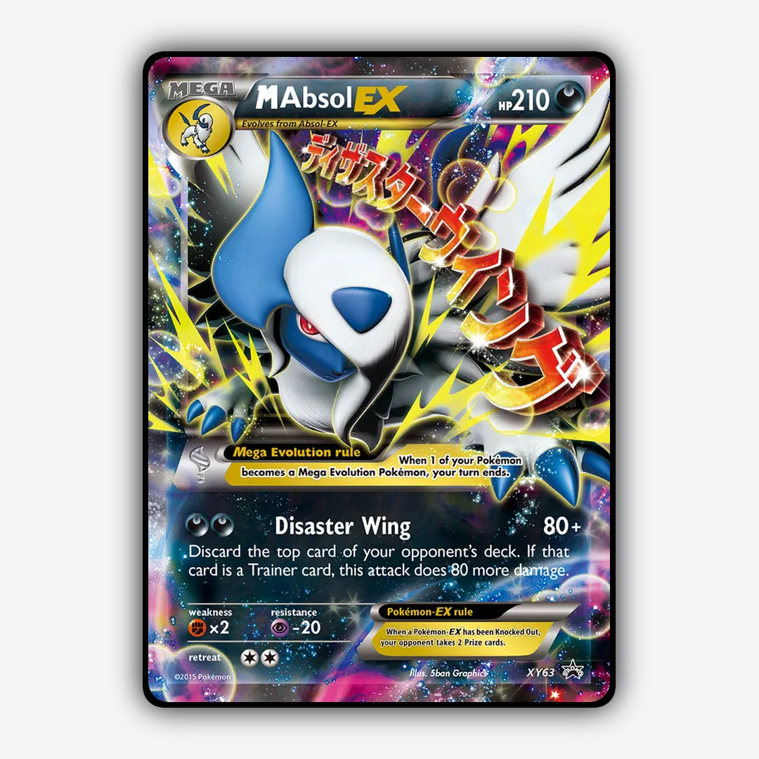 M Absol-EX #63 - XY Black Star Promos Set - Card Rug