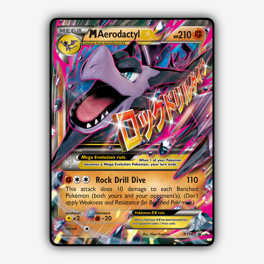 M Aerodactyl-EX #98 - XY Black Star Promos Set - Card Rug
