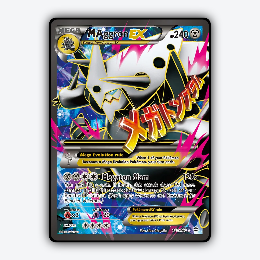 M Aggron-EX 154/160 - Primal Clash Set - Card Rug