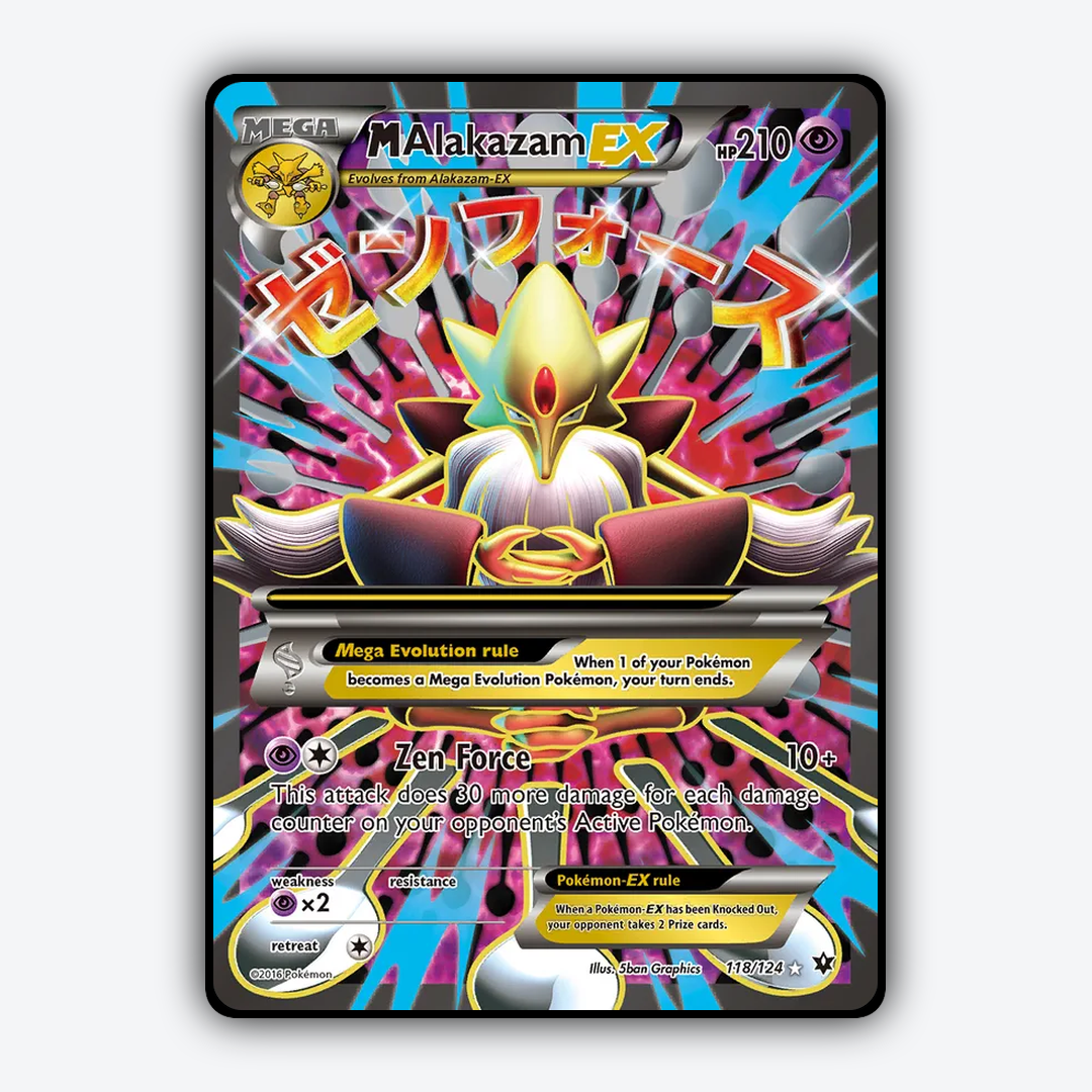 M Alakazam-EX 118/124 - Fates Collide Set - Card Rug