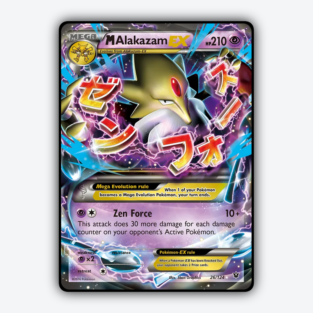 M Alakazam-EX 026/124 - Fates Collide Set - Card Rug